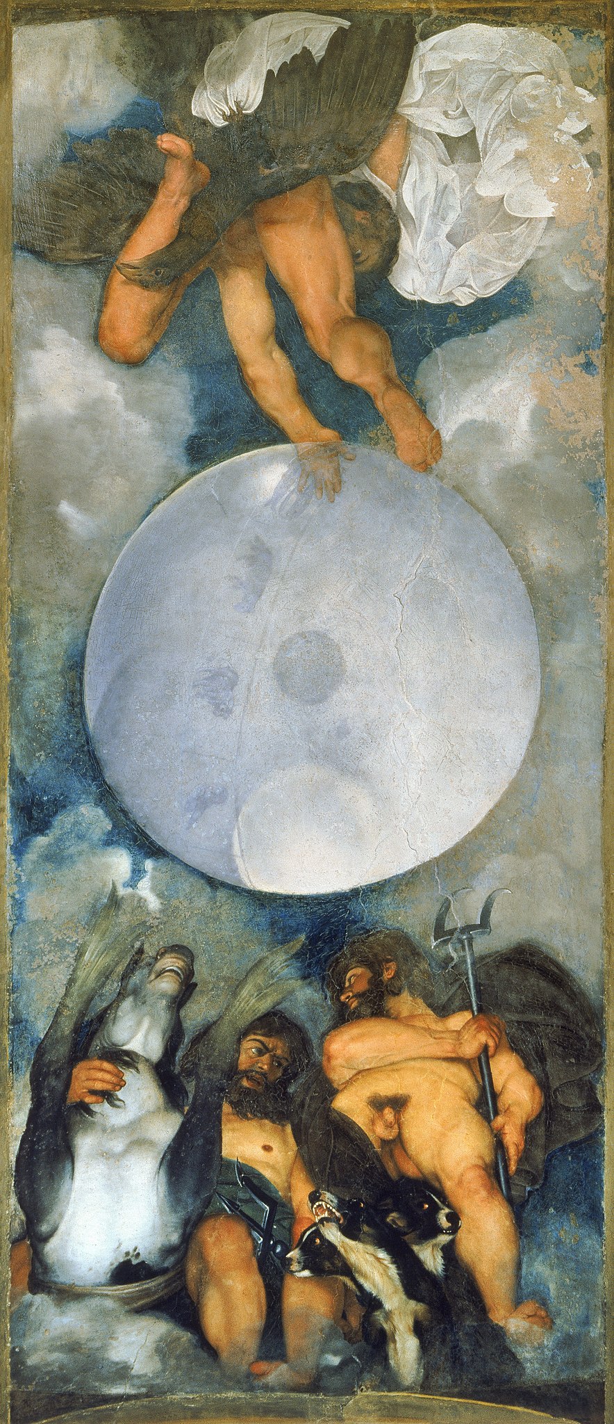 卡拉瓦乔 《朱庇特,尼普顿和普鲁托》 1597-1600 壁画 罗马 Casino Boncompagni Ludovisi 卡拉瓦乔 《朱庇特,尼普顿和普鲁托》 1597-1600 壁画 罗马 Casino Boncompagni Ludovisi